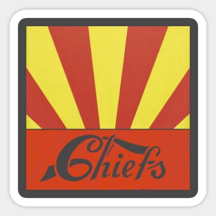 CHIEFS pop art fashion T-shirt Sticker